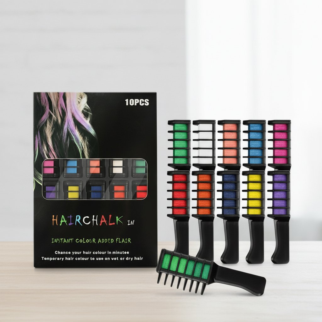 Festive Fun Hair Chalk Combs