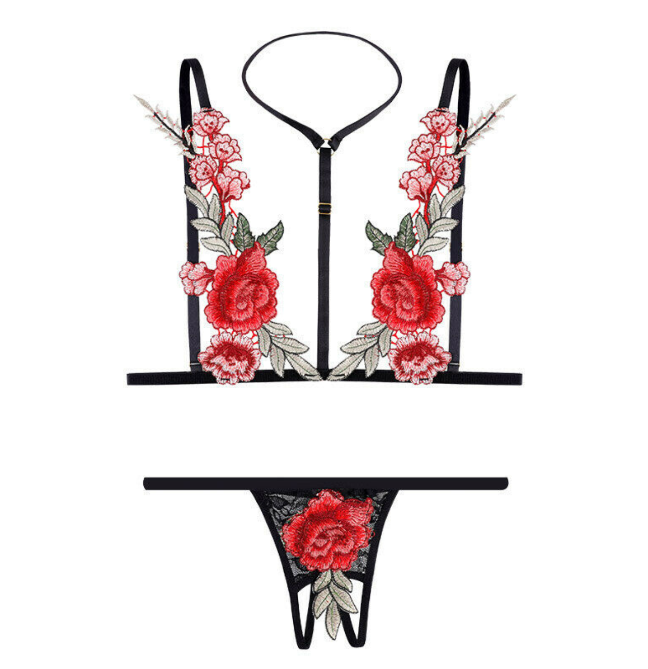 Hasecik™ Rose Bed Lingerie Set