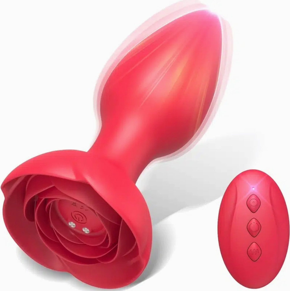 Hasecik™ Rose Remote Control Vibrating Stimulator