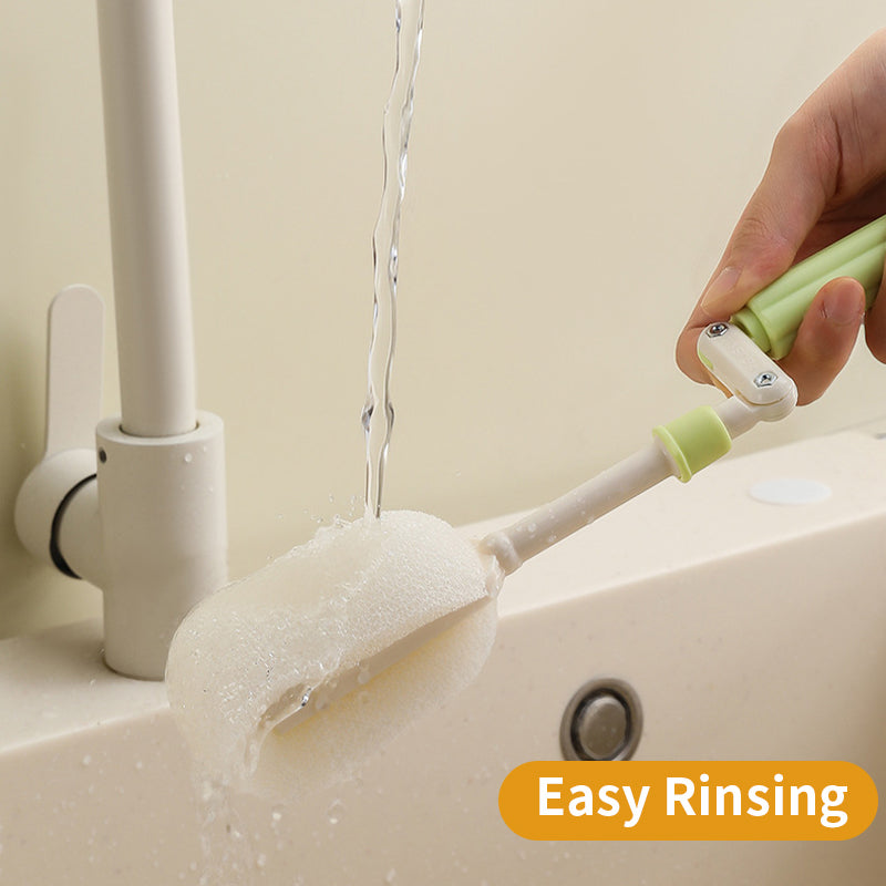 Rotating Cup Brush, Includes Straw Brush for Water Bottles, Mugs, Wine Glasses