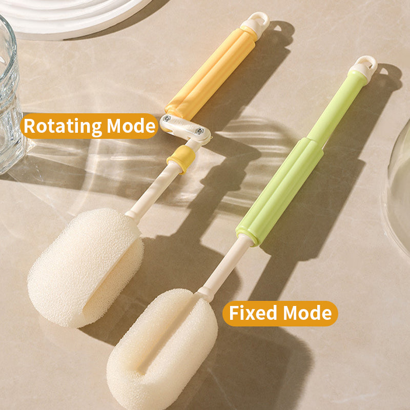 Rotating Cup Brush, Includes Straw Brush for Water Bottles, Mugs, Wine Glasses