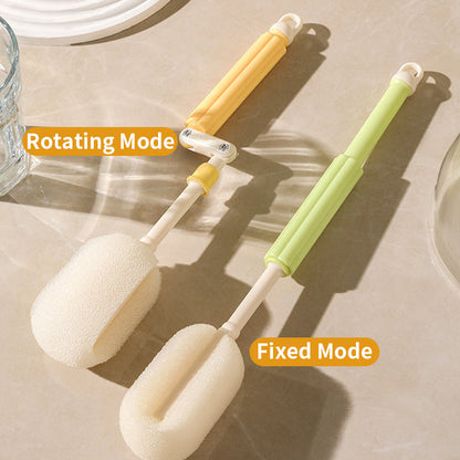 Rotating Cup Brush, Includes Straw Brush for Water Bottles, Mugs, Wine Glasses