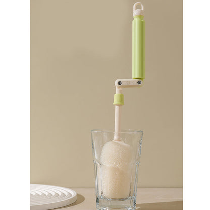 Rotating Cup Brush, Includes Straw Brush for Water Bottles, Mugs, Wine Glasses