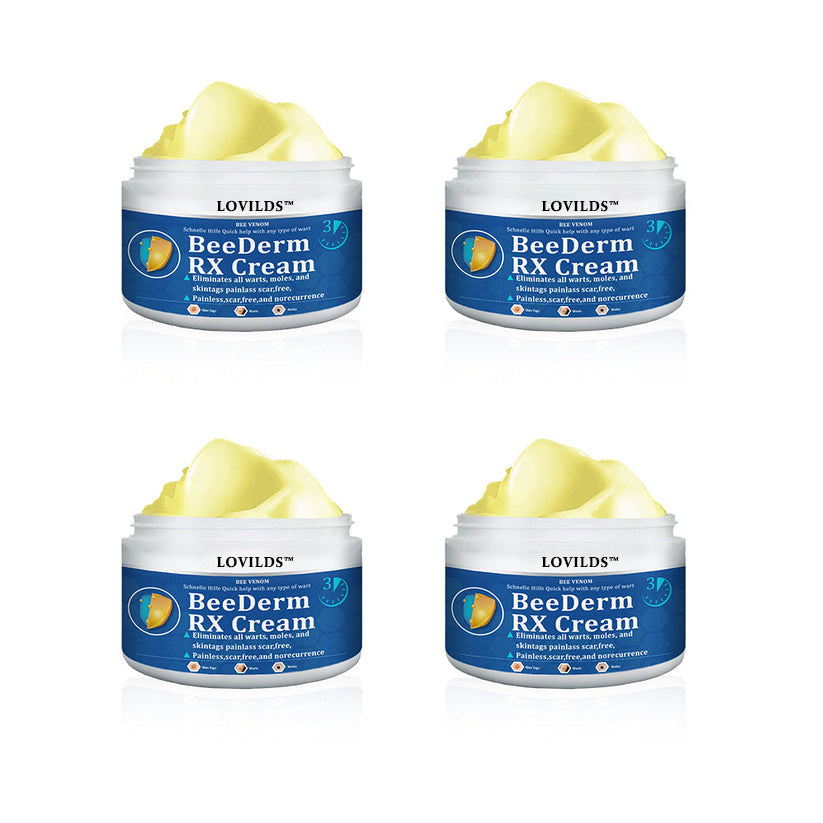 👩‍⚕️ BeeDerm RX Cream, Painless, easy and gentle fix for warts, skin tags, lumps, infections, cysts and scars🎁