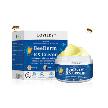 👩‍⚕️ BeeDerm RX Cream, Painless, easy and gentle fix for warts, skin tags, lumps, infections, cysts and scars🎁