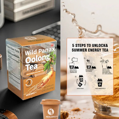 Wild panax Oolong Energy & Strength Tea — Boost Your Vitality