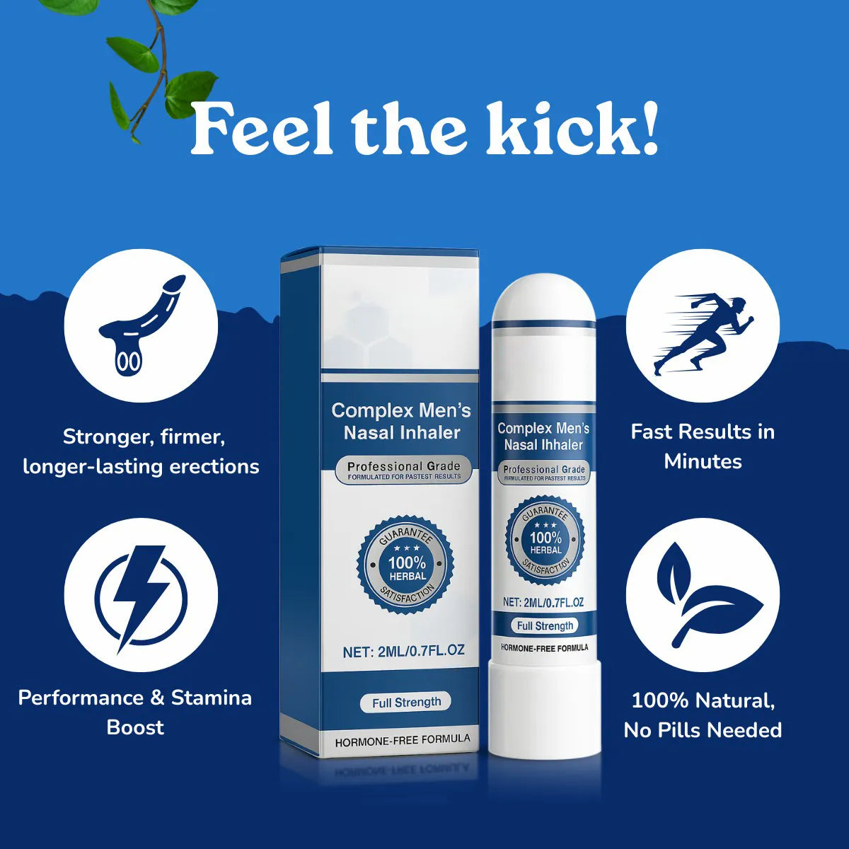 Complex Men's Nasal Inhaler Stick, Restores Energy And Vitality Everyday Comfort
