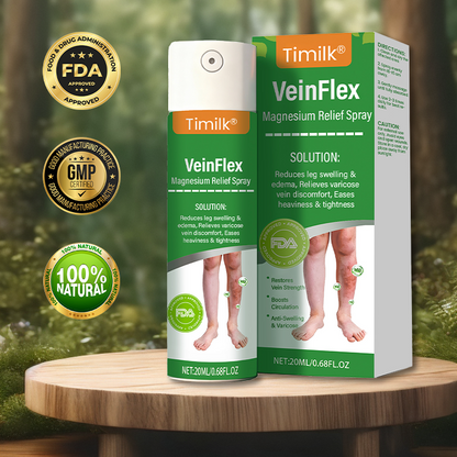 VeinFlex Magnesium Relief Spray 🔥 FDA Certified (Clinically Proven Relief for Leg Swelling, Poor Circulation & Varicose Veins 🩺)