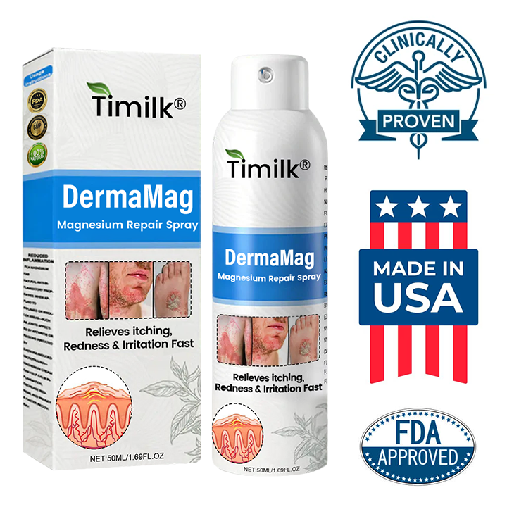 ✅ Official Store: DermaMag Magnesium Repair Spray 🔥 FDA Certified (Clinically Proven Relief for Psoriasis, Eczema, and Chronic Skin Irritation 🌿)