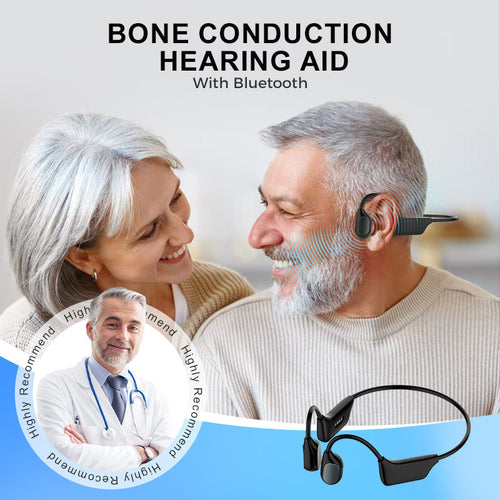💥 LIMITED TIME OFFER!🔥Bone Conduction Smart Hearing Aid Bluetooth Earphones