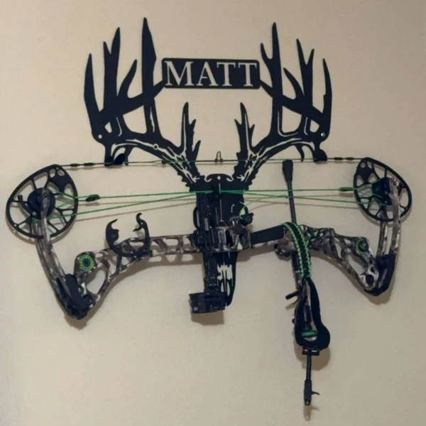 Personalized Metal Deer Skull Rack