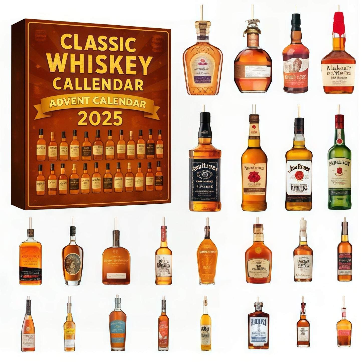 🔥 Last Day Deal 50% OFF 🔥 2025 Whiskey Advent Calendar