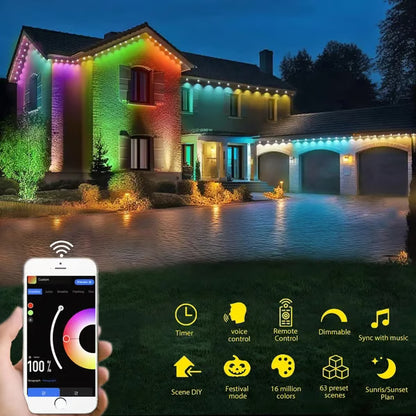 🎅Smart Rainbow LED Permanent Outdoor Light - Smartlight 🎁