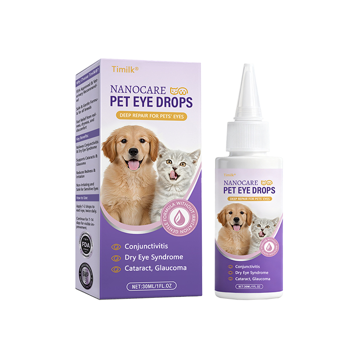 NanoCare Pet Eye Drops  👩‍⚕️ FDA Approved | Relieves Conjunctivitis, Dry Eyes, Cataracts & Keratitis 🐶🐱