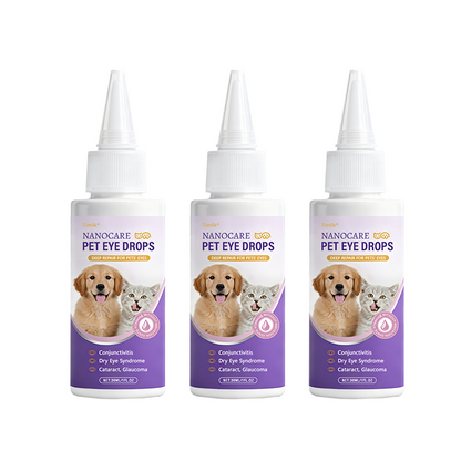NanoCare Pet Eye Drops  👩‍⚕️ FDA Approved | Relieves Conjunctivitis, Dry Eyes, Cataracts & Keratitis 🐶🐱