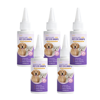 NanoCare Pet Eye Drops  👩‍⚕️ FDA Approved | Relieves Conjunctivitis, Dry Eyes, Cataracts & Keratitis 🐶🐱