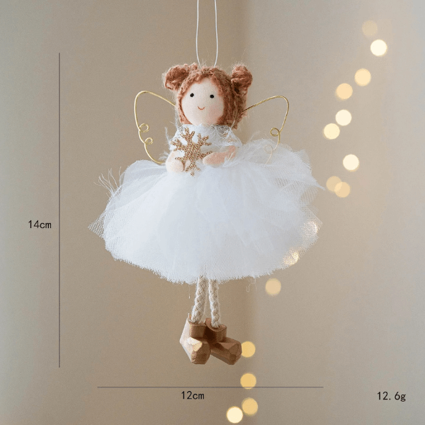 Handmade White-Gold Angels for Peace & Light