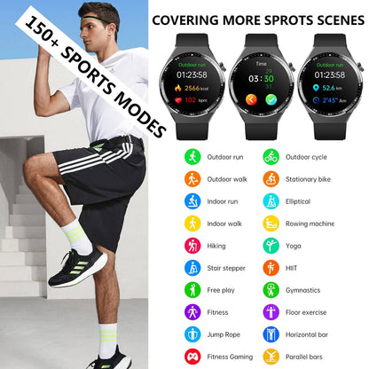 🔥Last day:50% off🔥Detection Smartwatch with Advanced ECG + Blood Pressure + Blood Glucose + Uric Acid + Activity Tracking + Emergency SOS