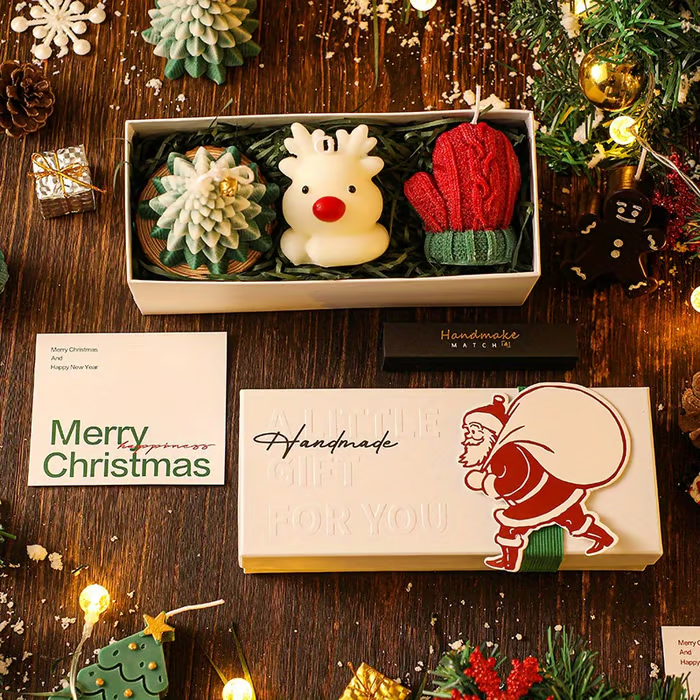 🎅Christmas three-piece scented candle gift set🦌