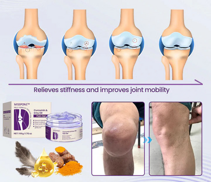 Curcumin & Emu Oil Pain Gel – 🏥Backed by US Osteopathic Experts