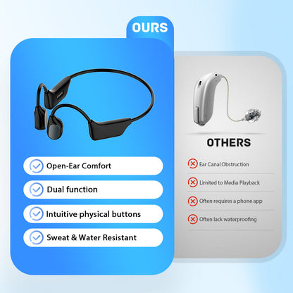 Feel the Joy. Shop the Season 💖 🔥Bone Conduction Smart Hearing Aid Bluetooth Earphones