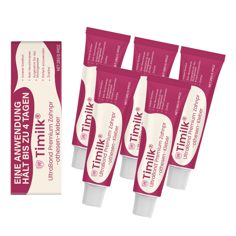 UltraBond Premium Denture Adhesive 🔥 FDA Certified (Clinically Proven 4-Day Hold for Secure, Comfortable & Zinc-Free Denture Fit 🦷)