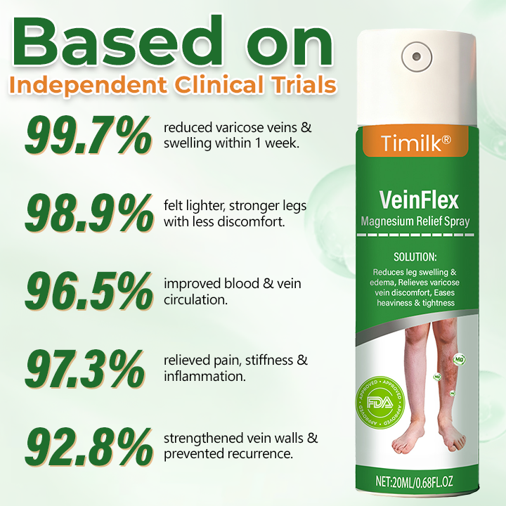 VeinFlex Magnesium Relief Spray 🔥 FDA Certified (Clinically Proven Relief for Leg Swelling, Poor Circulation & Varicose Veins 🩺)