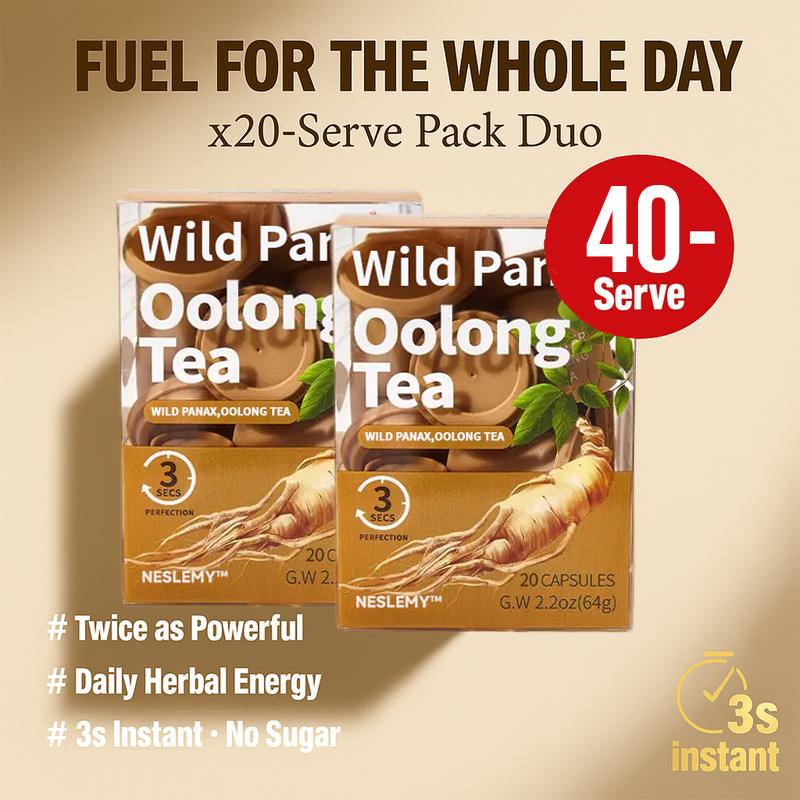Wild panax Oolong Energy & Strength Tea — Boost Your Vitality