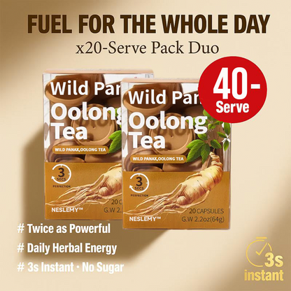 Wild panax Oolong Energy & Strength Tea — Boost Your Vitality