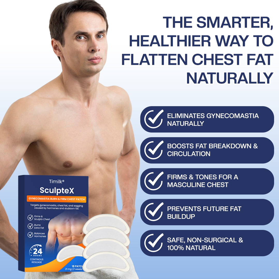 SculptXX Gynecomastia Burn & Firm Chest Patch