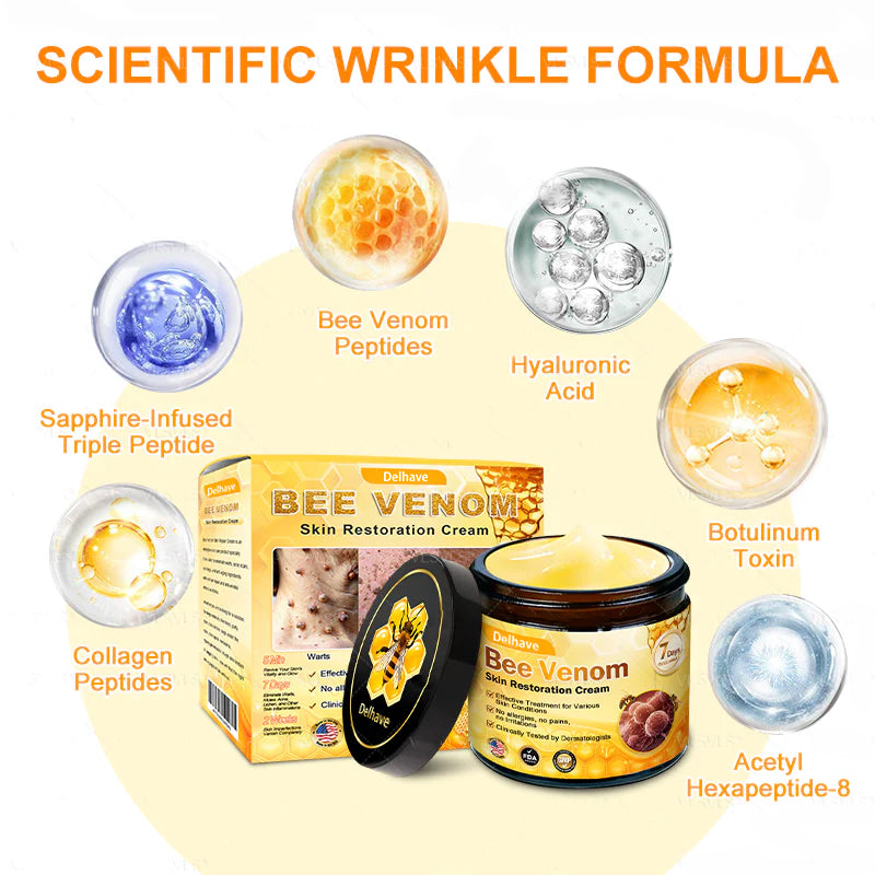 Made and Shipped from USA ✨ 𝐵𝑒𝑒 𝑉𝑒𝑛𝑜𝑚 & 𝑅𝑒𝑡𝑖𝑛𝑜𝑙 𝐶𝑜𝑚𝑝𝑙𝑒𝑥 𝑆𝑘𝑖𝑛 𝑅𝑒𝑠𝑡𝑜𝑟𝑎𝑡𝑖𝑜𝑛 𝐶𝑟𝑒𝑎𝑚🔥 LAST DAY 80% OFF 💎