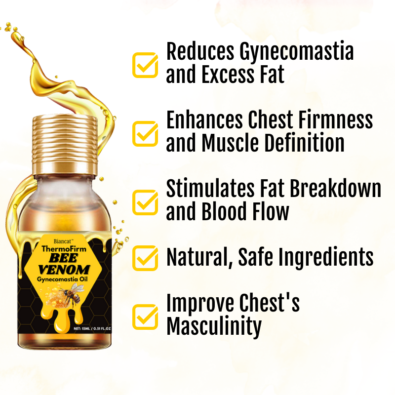 🔥Last day:50% off🔥ThermoFirm Bee Venom Gynecomastia Oil
