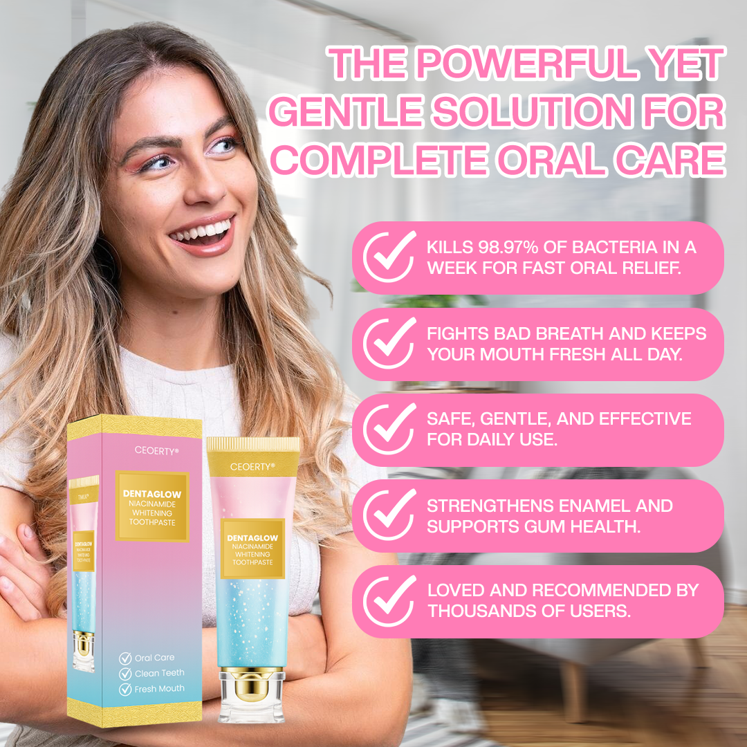 DentaGlow Niacinamide Whitening Toothpaste