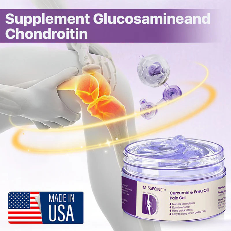 Curcumin & Emu Oil Pain Gel – 🏥Backed by US Osteopathic Experts