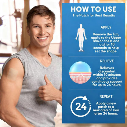 DoubleNano COPD Relief Patch (💝 Cough, wheezing, shortness of breath, sputum, stuffy nose, bronchitis, bronchitis, allergy symptoms, lung discomfort🫁)