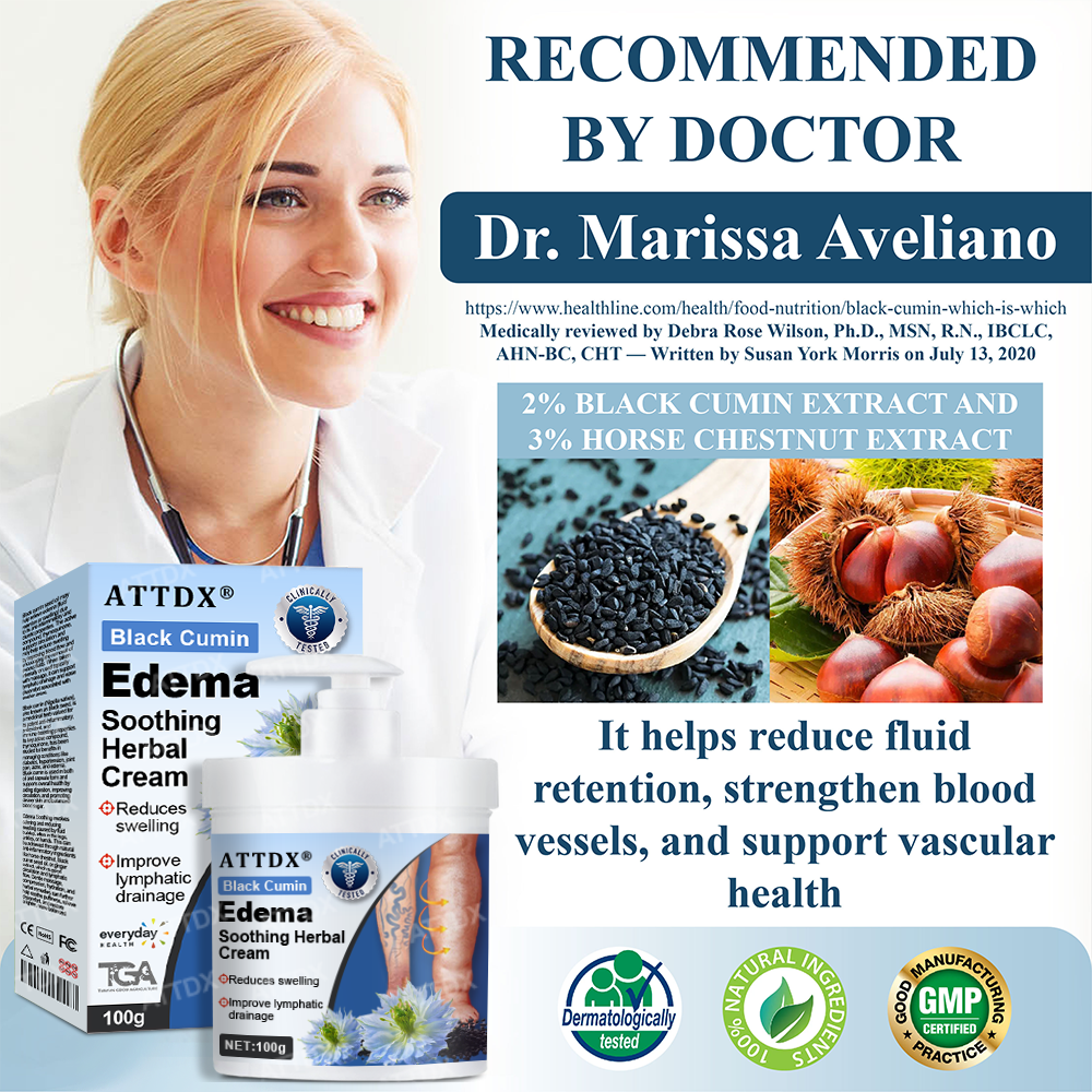 Black Cumin Edema Soothing Herbal Cream -👩‍⚕️Doctor-Endorsed Herbal Formula