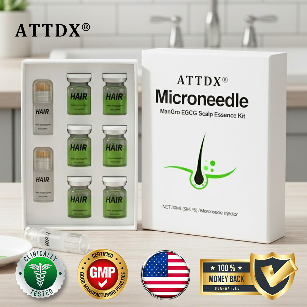 🔥TikTok Hot Sellers- ATTDX® ManGro EGCG Microneedle Scalp Essence Kit
