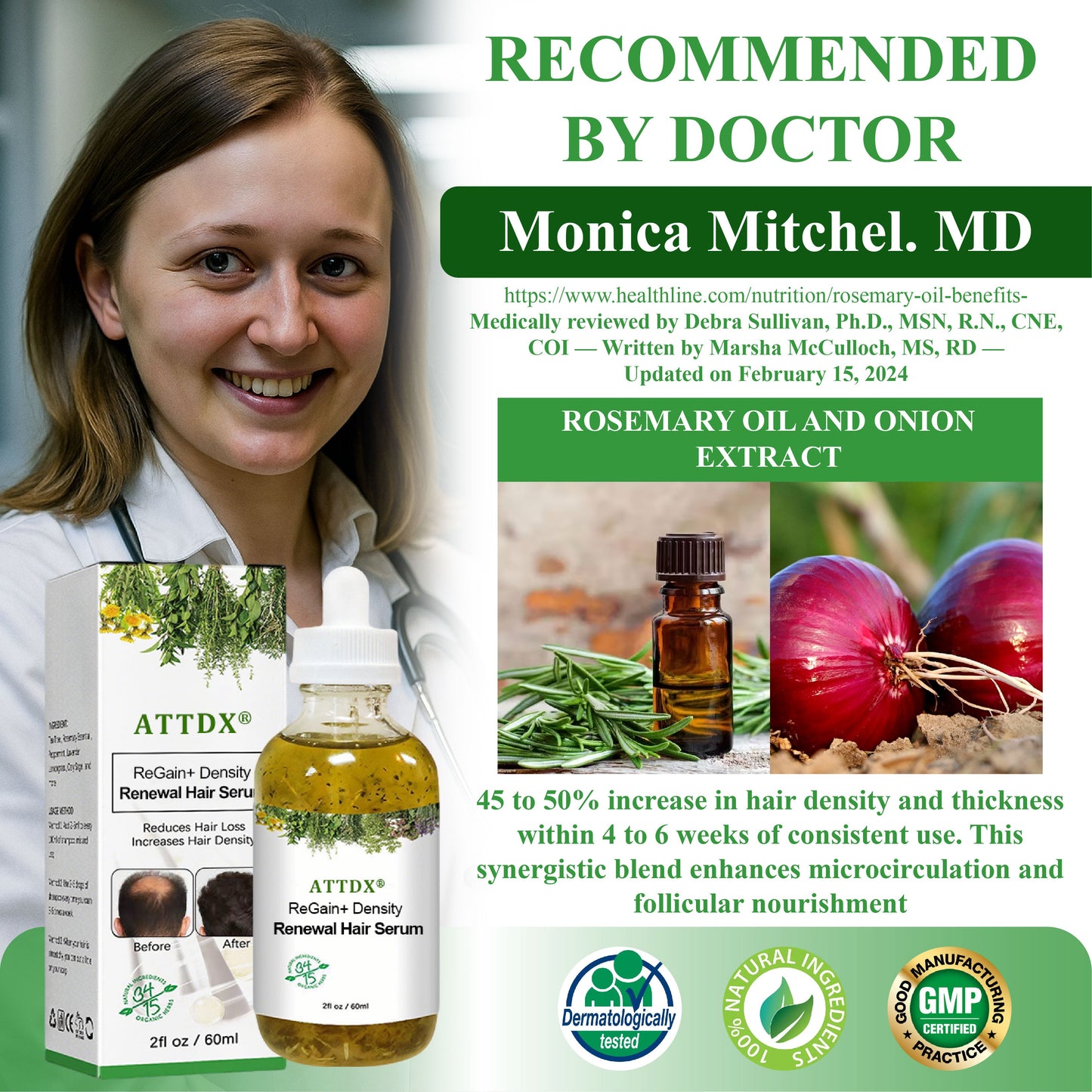 🔥Hot Sellers- ReGain+ Density Renewal Hair Serum