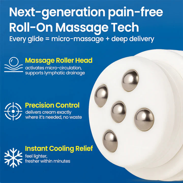 Roll-On Pump Cream for Lymphatic Drainage & Swelling Relief