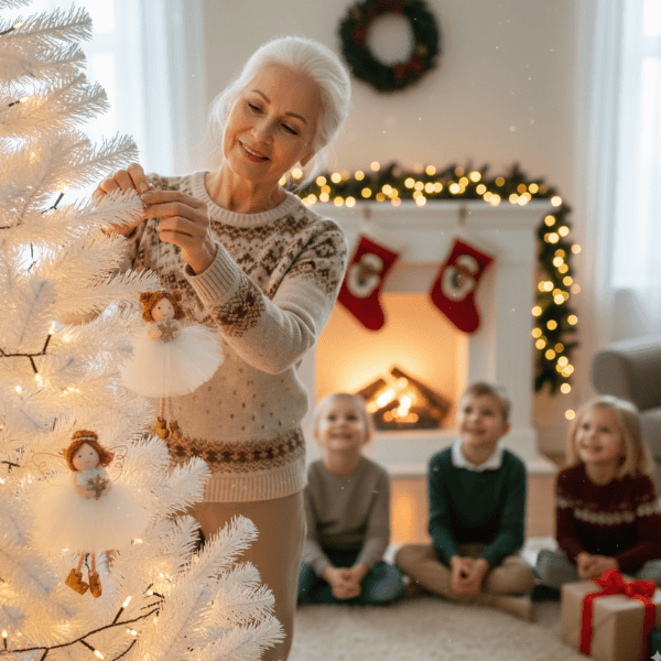 Handmade White-Gold Angels for Peace & Light