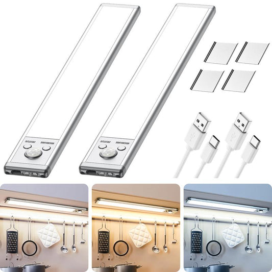 Bigger Battery Under Cabinet Light-3-Color Dimmable LED Closet Light