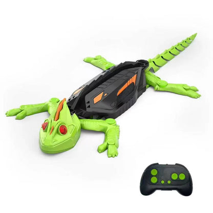 🔥 Wall Crawler Gecko - LED RC Toy for Indoor Family Fun & Prank Gifts