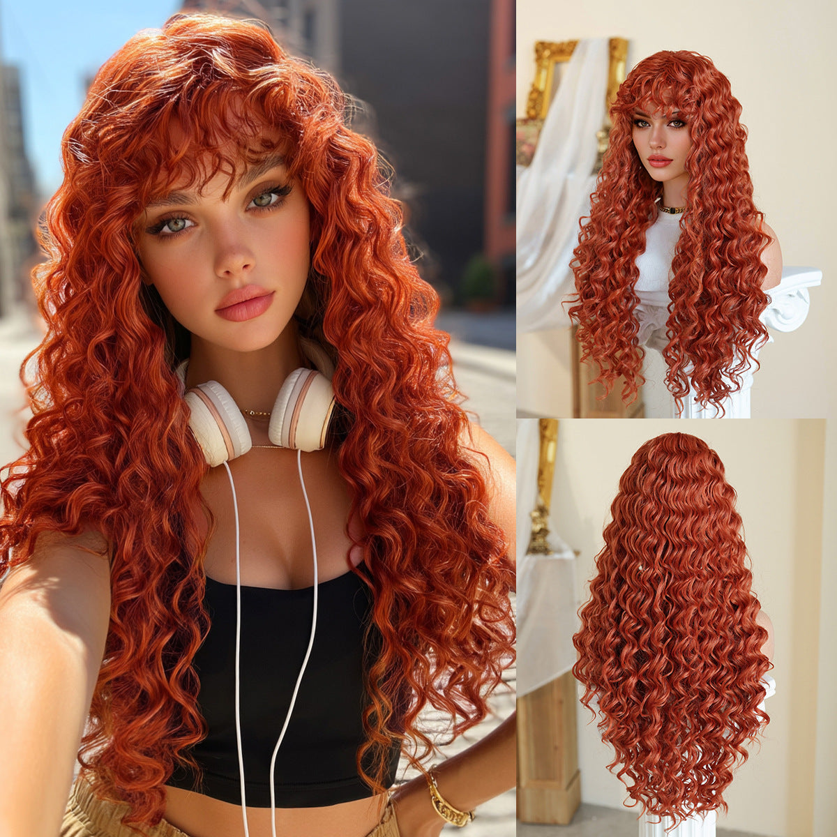 🔥Limited Time Only🔥 Effortless Shaggy Waves Big Hair Curly Hair Wig