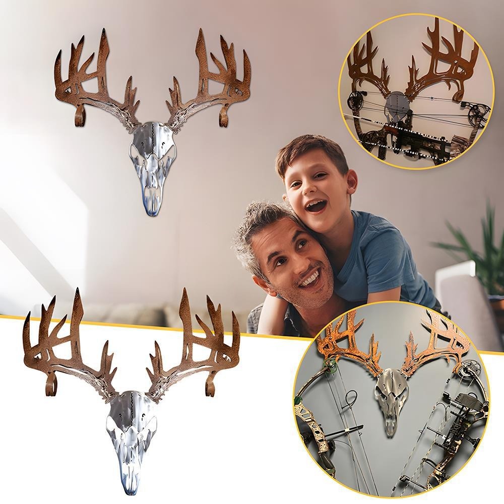 🔥Christmas gift 🎁Personalized Metal Deer Skull Rack