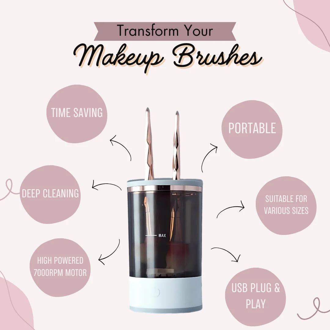 💖 The Ultimate Electric Makeup Brush Cleaner & Dryer 🌸🧼