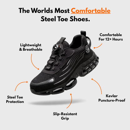Men's Fashion Outdoor Safety Shoes - Protective Steel Toe