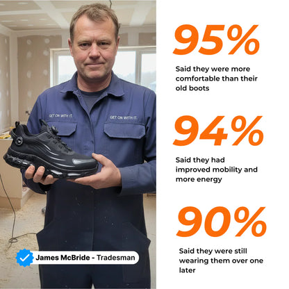 Men's Fashion Outdoor Safety Shoes - Protective Steel Toe