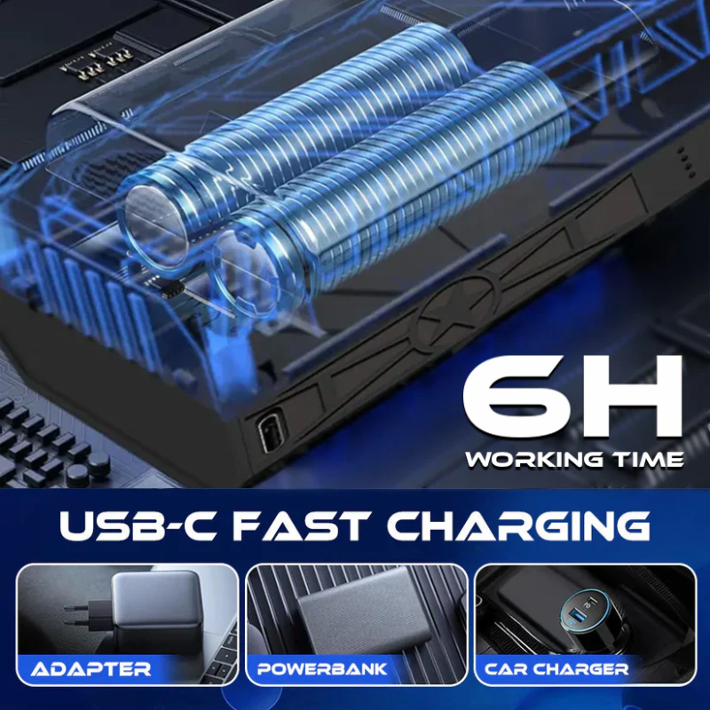 ❄️ Meet the  Winter Pro — The LED Turbo Blower That Clears Snow in Seconds.