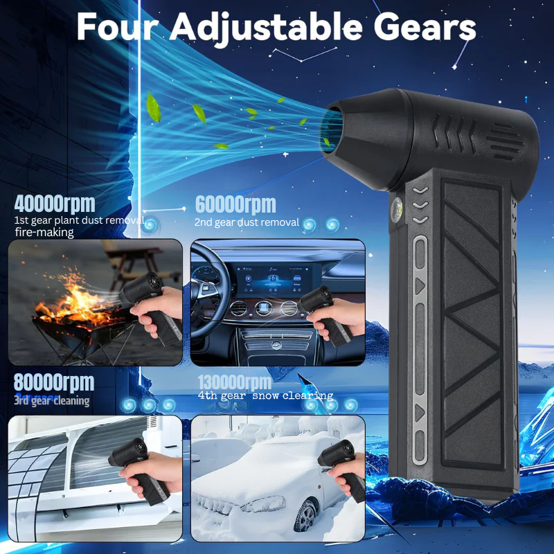 ❄️ Meet the  Winter Pro — The LED Turbo Blower That Clears Snow in Seconds.