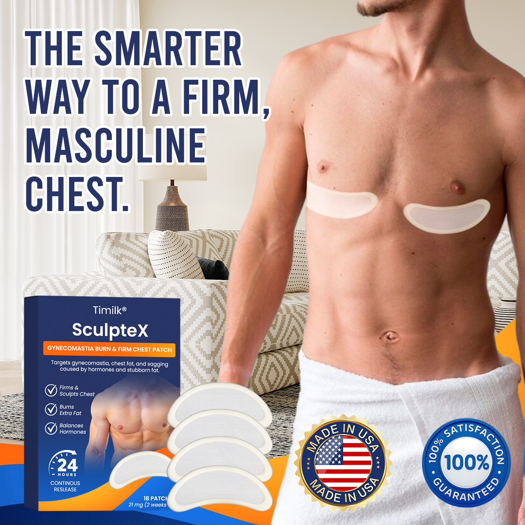 SculptXX Gynecomastia Burn & Firm Chest Patch